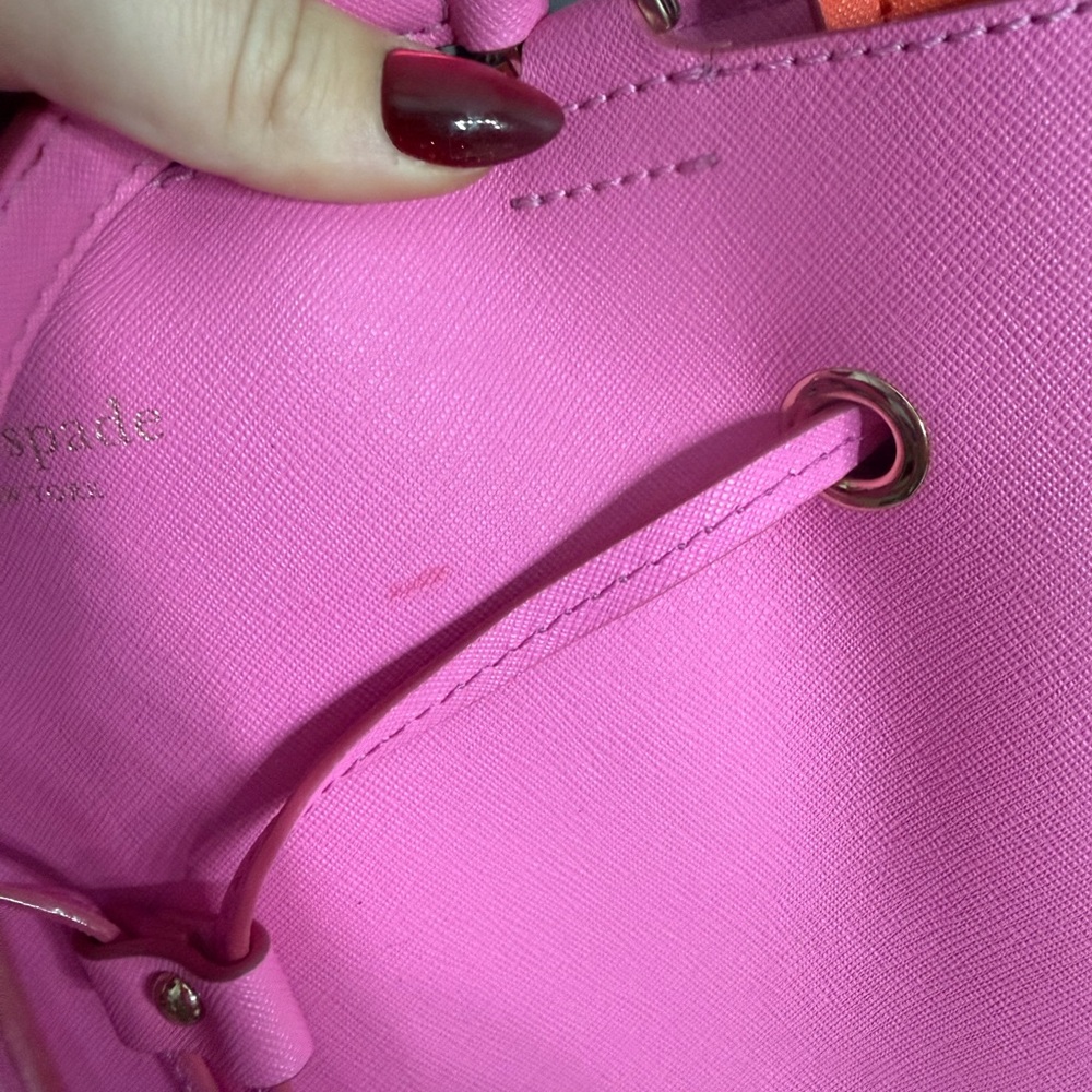 Kate Spade Pink and Orange Shoulder Bag - Picture 4 of 7